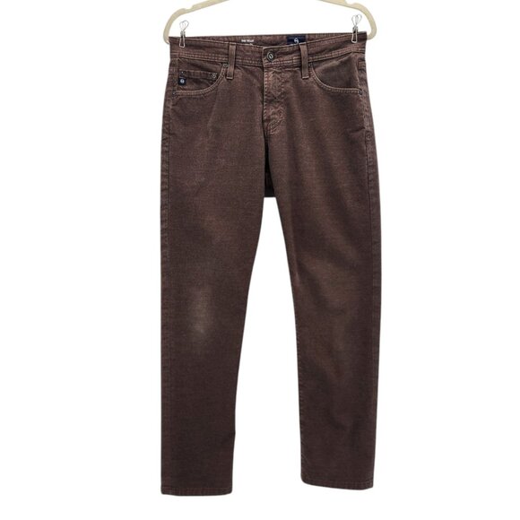 AG Adriano Goldschmied Mens 30R Pants The Tellis Modern Slim Brown